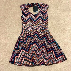 Size small bright colourful dress